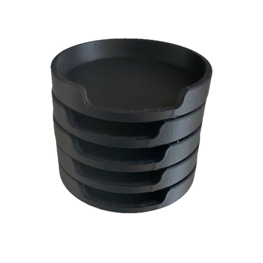 5 Spoon Trays / Kitchen Utensil Trays Cook Without Fear Of Contamination Black - Picture 4 of 8